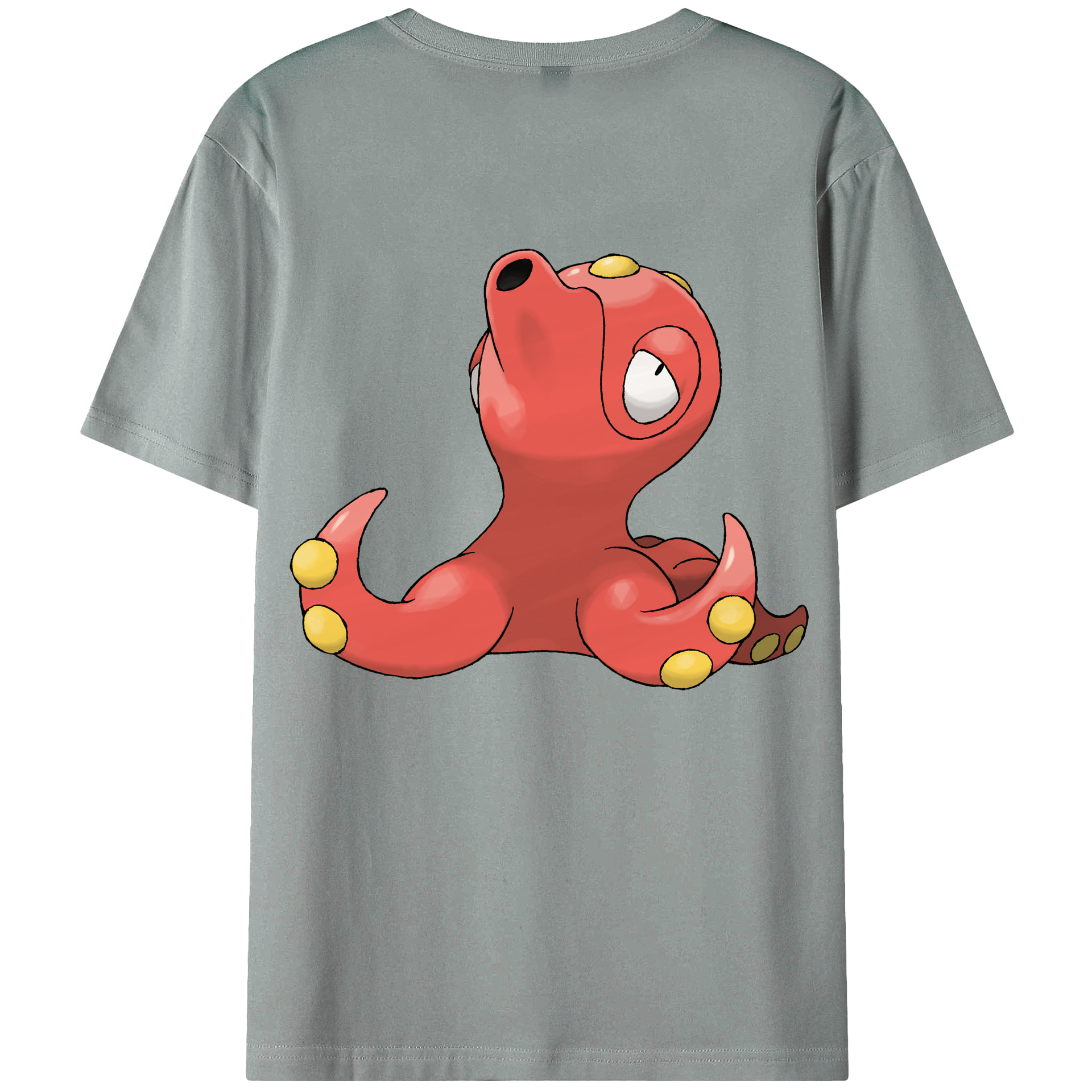 （画像用） ポケットモンスター Pokémon 綿100％ メンズ半袖Tシャツ（バックプリント） 通気性